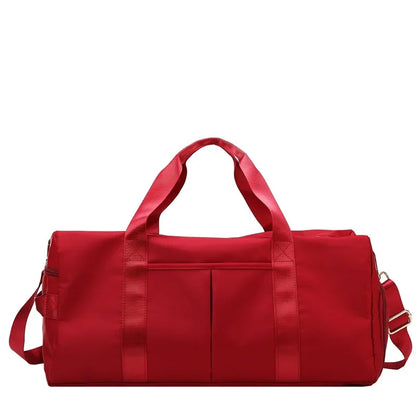 Training Yoga Sports Bags Fitness Gym Bags Wet Dry Separate Luggage Bag with Independent Shoe Compartment Travel Duffel Handbag